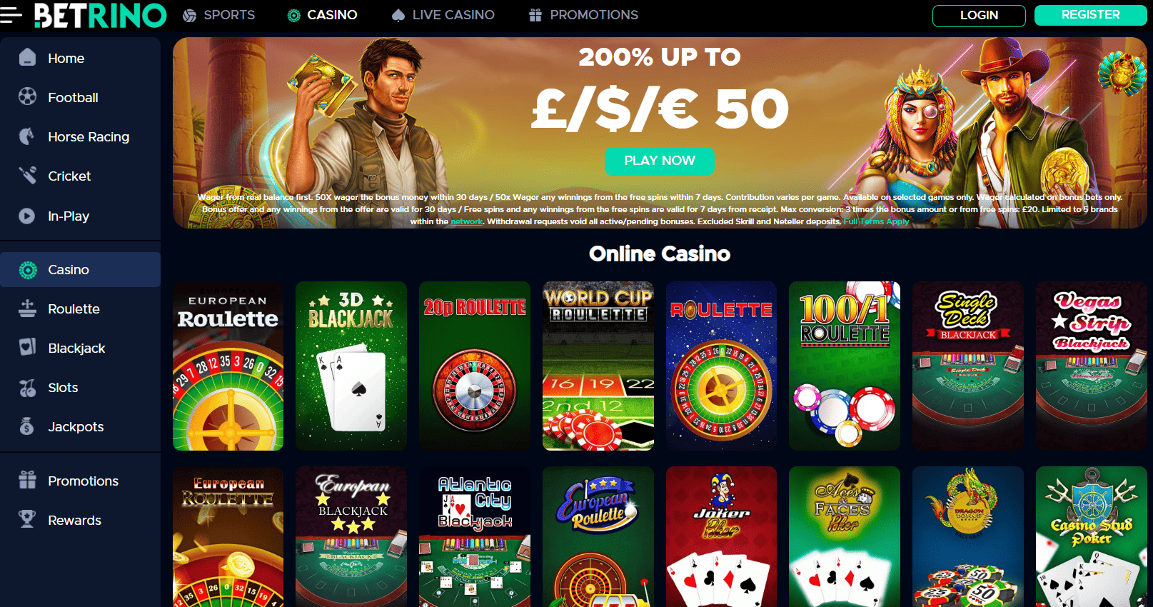 Betrino casino