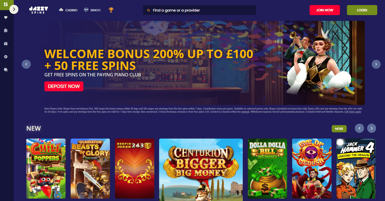 Jazzy Spins Casino