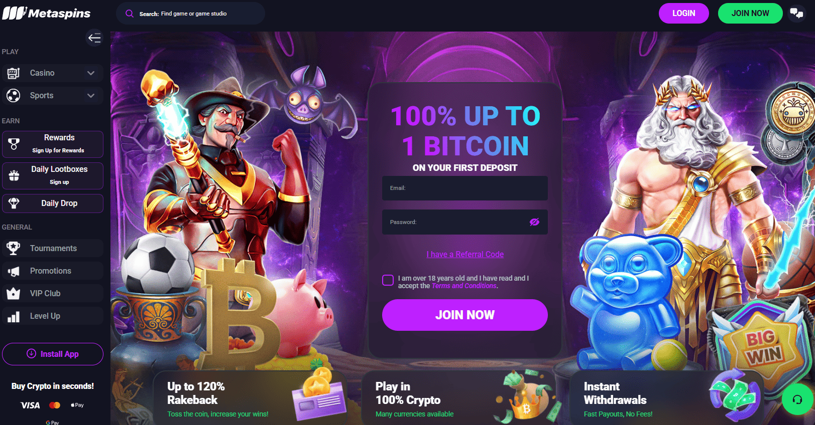 Metaspins Casino