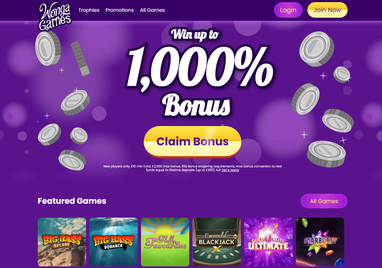 Wonga Games Casino