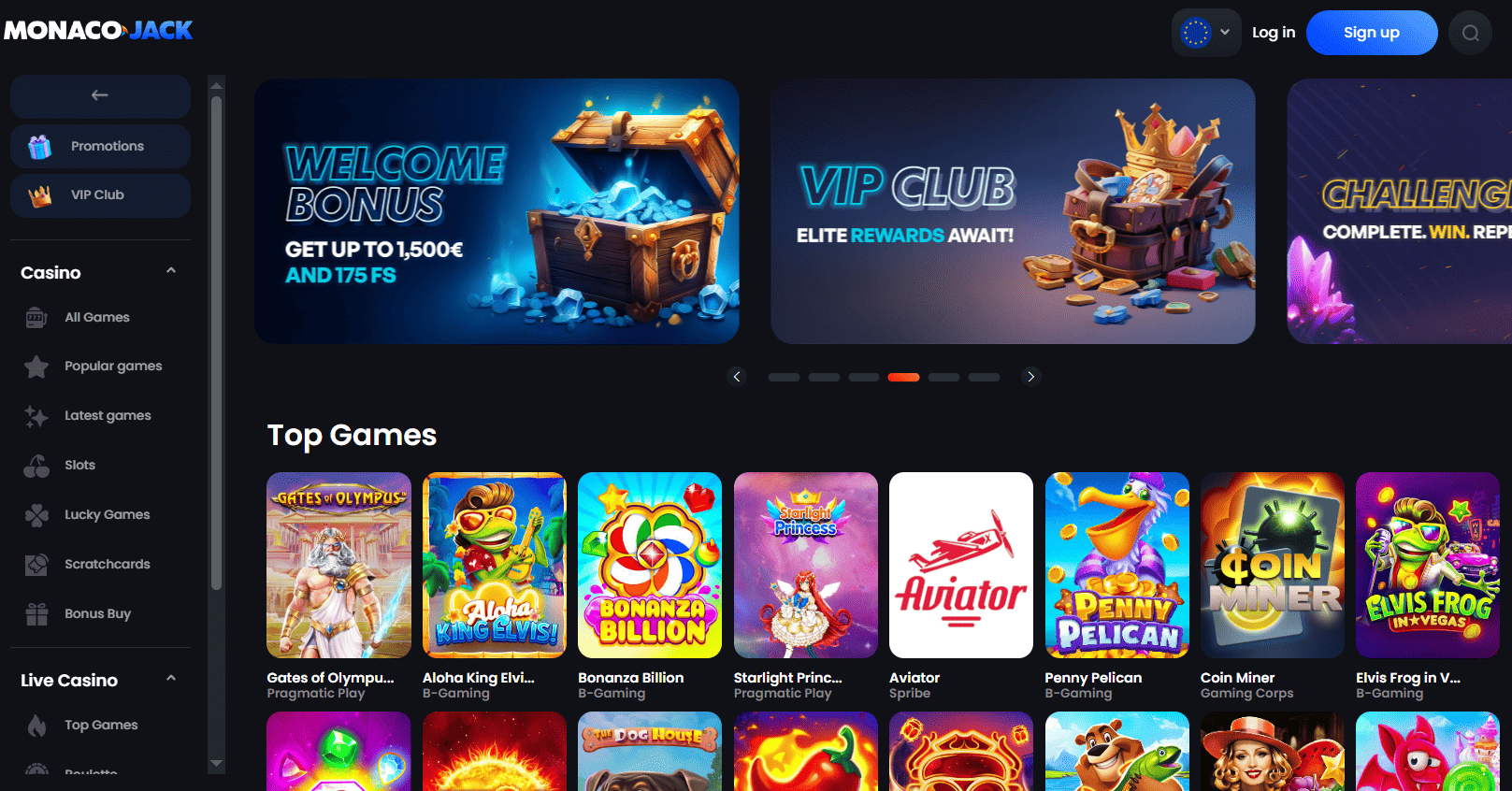 monacojack casino