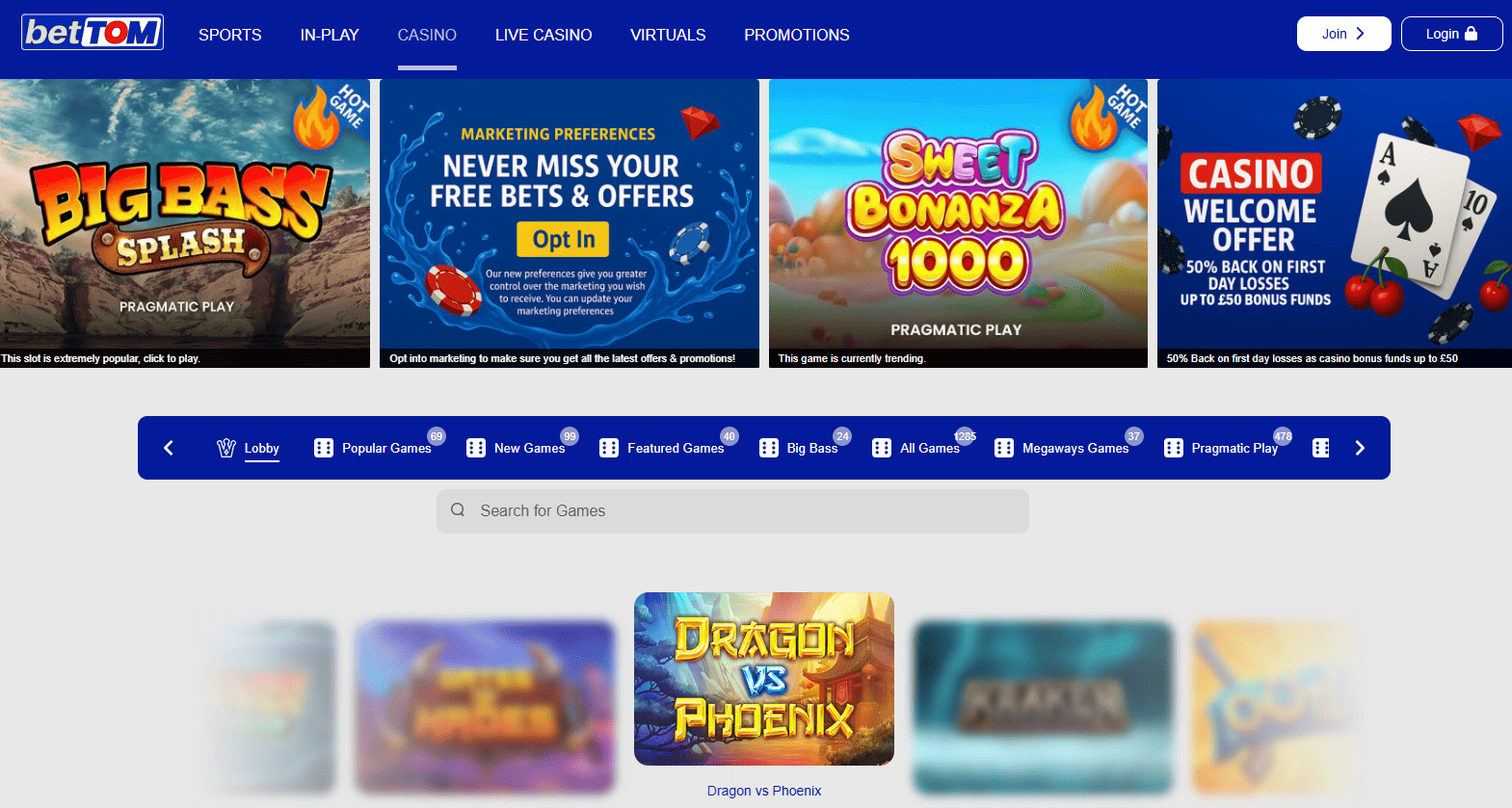 BetTOM Casino