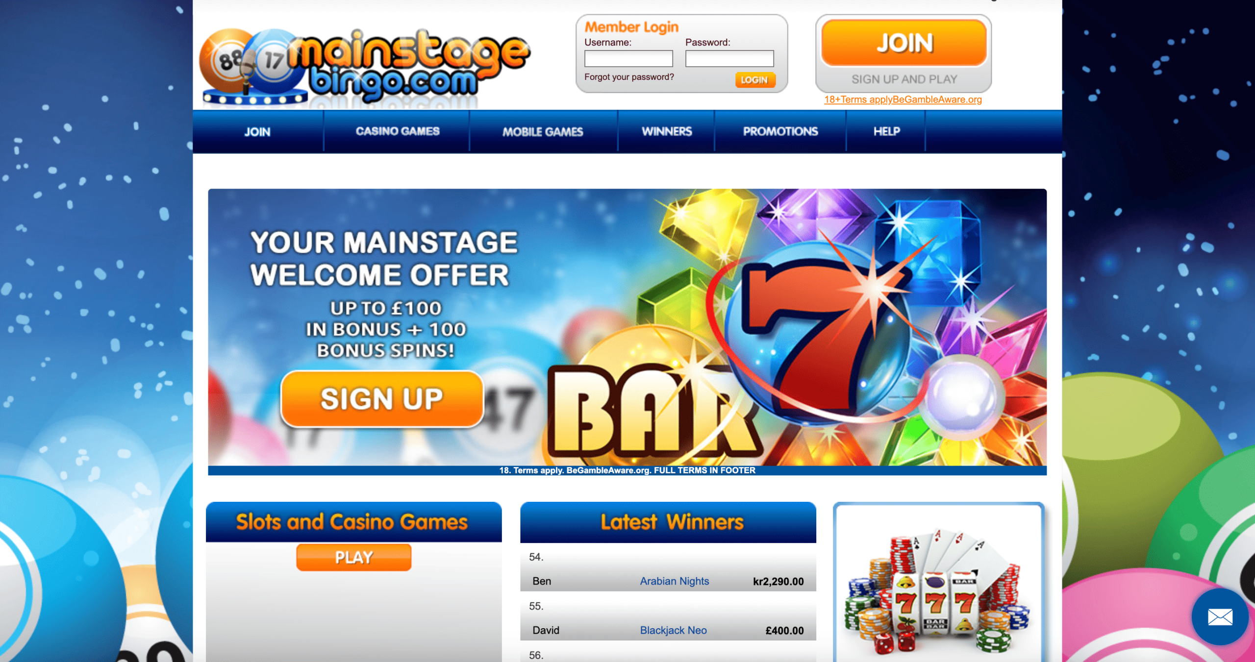 Mainstage Bingo Casino