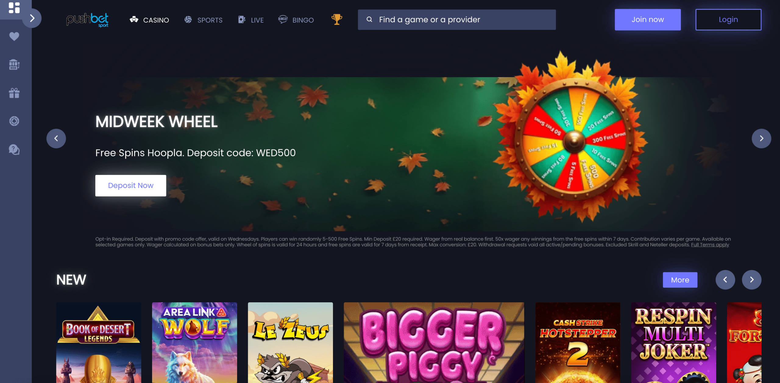 PushBet Casino