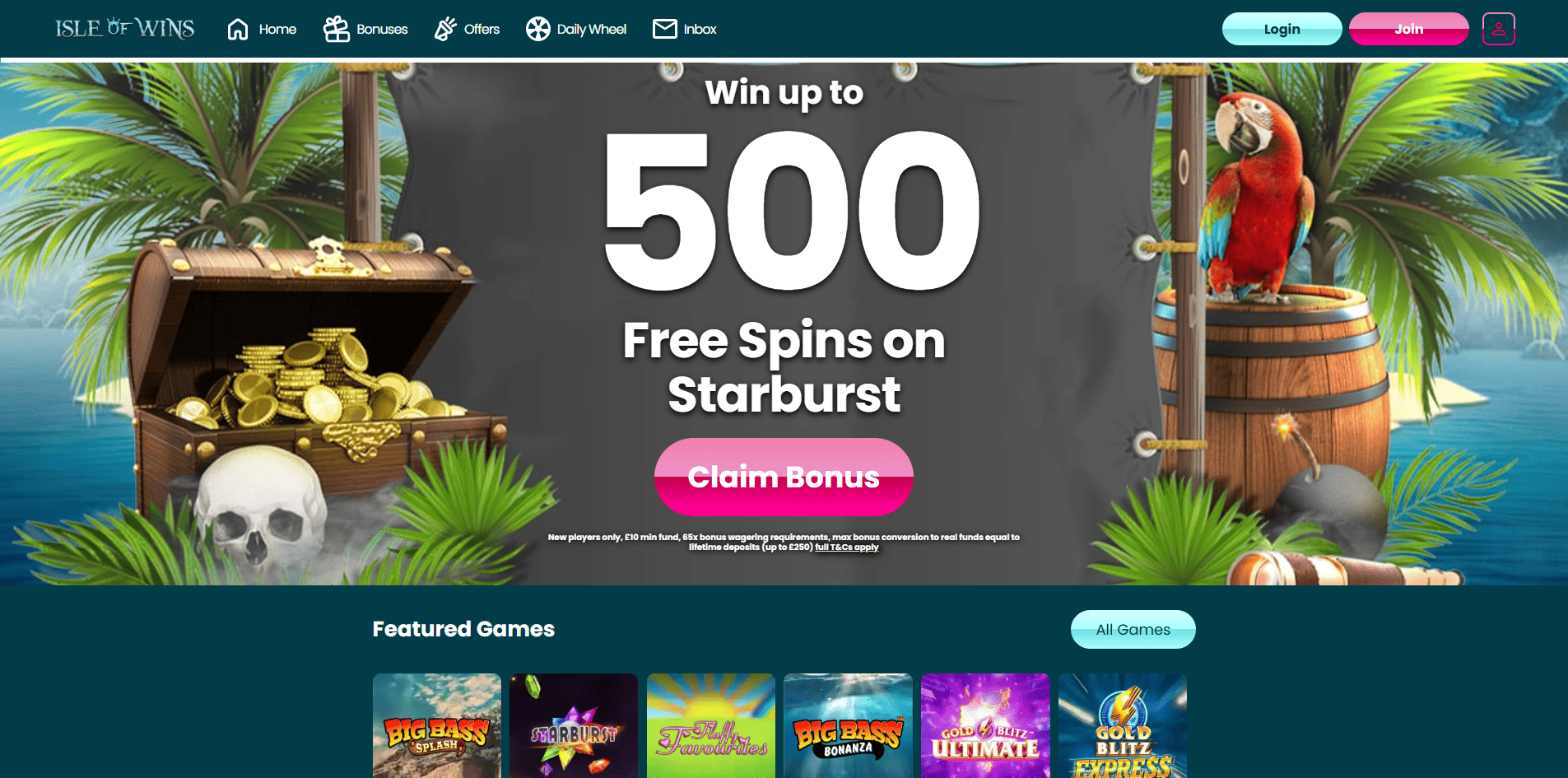 isle of wins home page