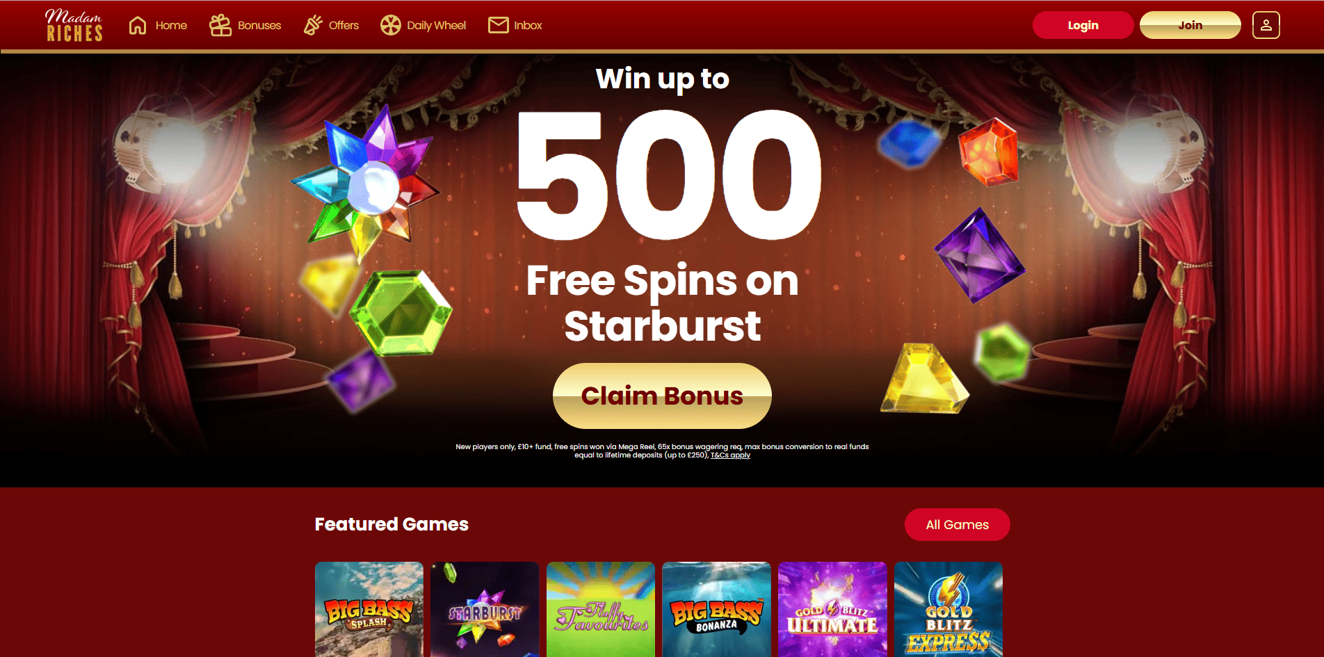 madam riches home page